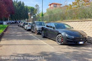 Vitorchiano - Parcheggio selvaggio in via Monti della Maiella