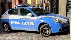 Viterbo - La polizia in centro