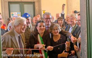 Inaugurazione della mostra su Michelangelo - Vittorio Sgarbi con Chiara