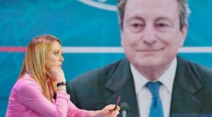 Giorgia Meloni e Mario Draghi