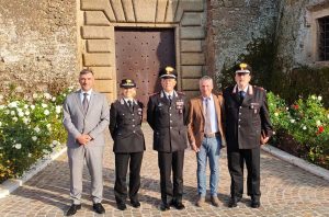 Vasanello - La visita del comandante provinciale carabinieri Massimo Friano,