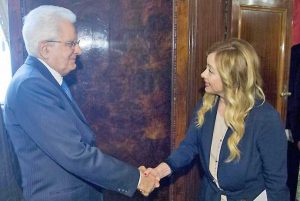 Sergio Mattarella e Giorgia Meloni