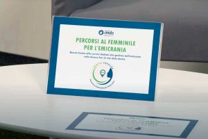 La targa ricevuta dall'ospedale di Belcolle