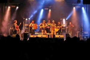La band "La Tresca" in concerto