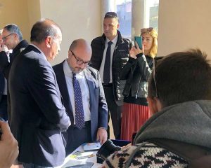 Il ministro Gennaro Sangiuliano a Tarquinia