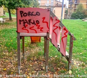 Vallerano - Giochi vandalizzati
