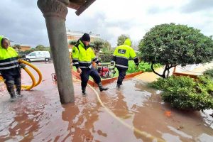 Tarquinia - Stabilimenti balneari allagati dopo la mareggiata
