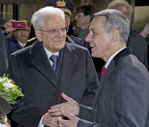 Sergio Mattarella e il presidente svizzero Ignazio Cassis