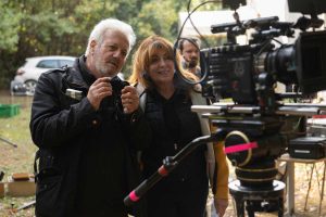 Daniela Giordano e Gianni Mammolotti sul set di Switch