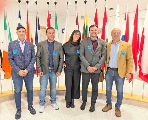 Bruxelles - La delegazione della Tuscia del M5s al parlamento europeo
