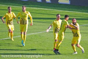Sport - Calcio - Viterbese - L'esultanza di Marotta