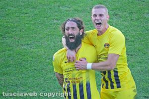 Sport - Calcio - Viterbese - L'esultanza di Marotta e Spolverini