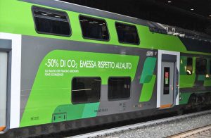 Trenitalia - Treno rock green sulla linea Orte-Fiumicino aeroporto