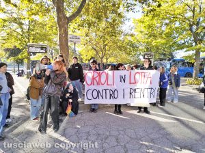 Viterbo - Studenti dell'istituto Orioli in sciopero