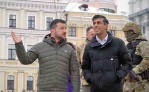 Kiev - Volodymyr Zelensky e Rishi Sunak