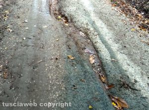 Capranica - Degrado strada