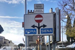 Viterbo - L'incrocio in via Vicenza