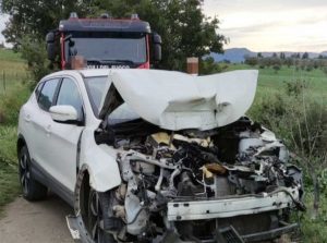 Viterbo – Scontro auto-trattore sulla Teverina