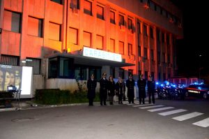 Il comando provinciale dei carabinieri di Terni si tinge di arancione