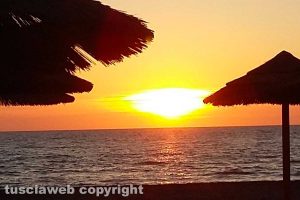 Tarquinia - Tramonto al lido