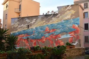 Murale mangia smog a Civitavecchia