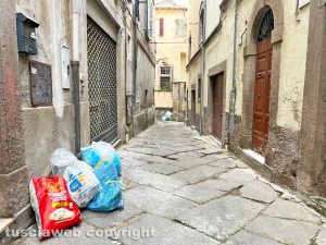 Viterbo - La plastica in via Fontanella del suffragio