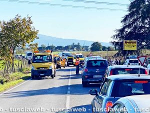 Viterbo - L'incidente sulla Cassia Nord