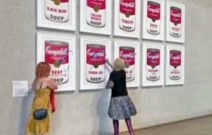 Canberra - Attivisti per il clima si incollano alla Campbell's Soup di Andy Warhol
