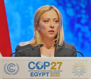 Giorgia Meloni alla Cop27 di Sharm el-Sheikh