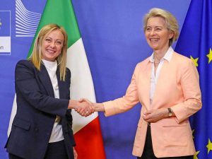 Giorgia Meloni e Ursula von der Leyen