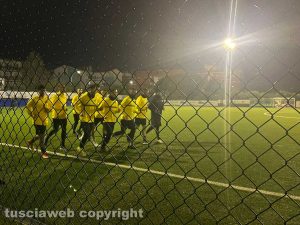 Sport - Calcio - Viterbese - L’allenamento di ieri pomeriggio