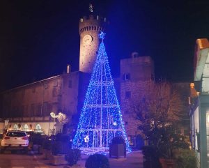 L'accensione dell'albero di Natale a Bagnaia