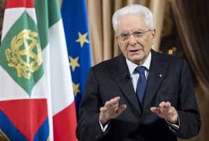 Il presidente della repubblica Sergio Mattarella