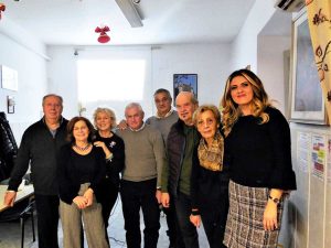 Cena di Natale al centro polivalente Donna Olimpia - A destra Alessandra Troncarelli