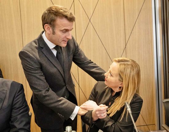 Emmanuel Macron e Giorgia Meloni