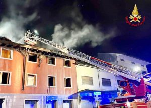 Udine - Incendio in una struttura per minori