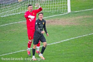 Sport - Calcio - Viterbese - L'esultanza di D'Uffizi e Bisogno