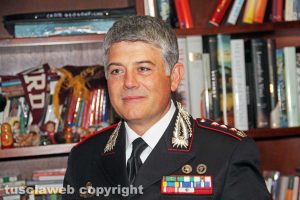 Viterbo - Il comandante dei carabinieri Massimo Friano