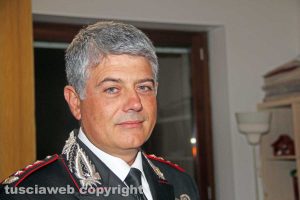 Viterbo - Il comandante dei carabinieri Massimo Friano