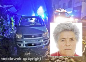 Montefiascone - Donna batte la testa e muore - Nel riquadro Adele Pecoroni