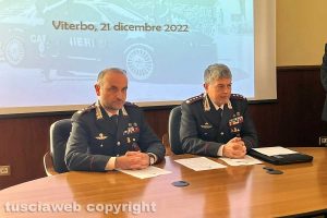 Viterbo - La conferenza del comandante provinciale dei carabinieri Massimo Friano