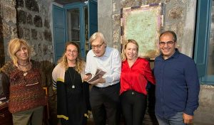 Viterbo - Vittorio Sgarbi alla casa-museo di Barbara Aniello