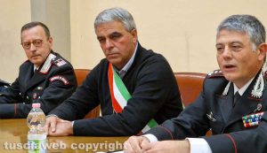 Corchiano - Il sindaco Gianfranco Piergentili e il colonnello Massimo Friano