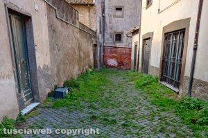 Viterbo - Incuria in via Del Lauro