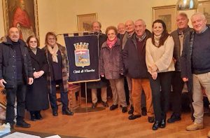 Viterbo - Chiara Frontini e i maestri del lavoro del consolato provinciale di Viterbo