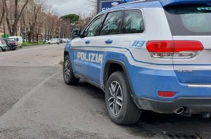 Viterbo - La polizia a viale Trento - Immagine di repertorio