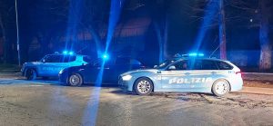 Viterbo - La polizia a viale Trento