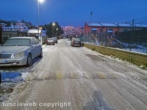 Montefiascone - Il ghiaccio in via Bastiglia
