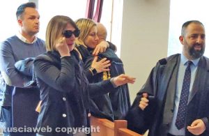 Civitavecchia - La commozione della mamma di Gagliardini dopo la sentenza