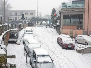 Montefiascone - La neve in via Cassia Vecchia